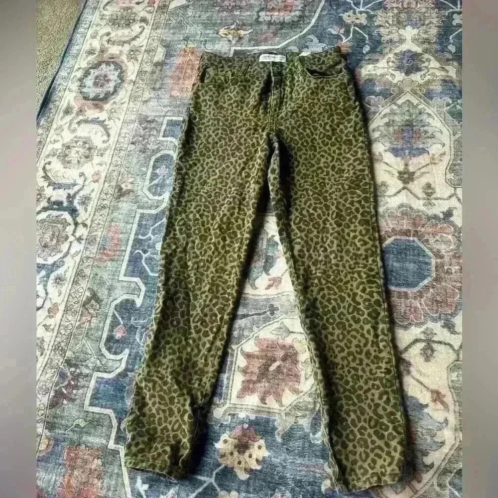 Zara Kids Leopard Print Skinny Jeans | Size 13–14Y (164cm) | Animal Print Pants